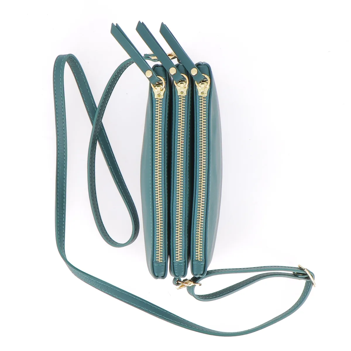 Best Sac Porté Épaule / Porté Croisé Le Trio - Vert Femme Sac Porté Épaule|Tous Les Sacs Hommes